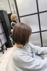 ボブで白髪ぼかしを考えるときの見え方